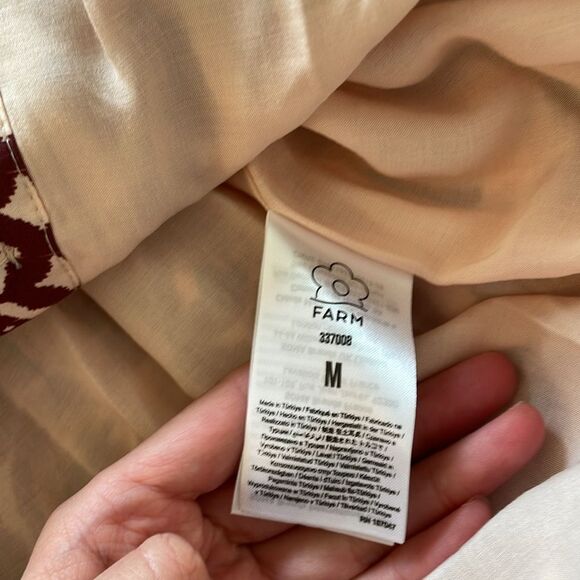 NWT FARM Rio Toucans Scarf Belted Mini Dress Women Size M - Picture 8 of 12